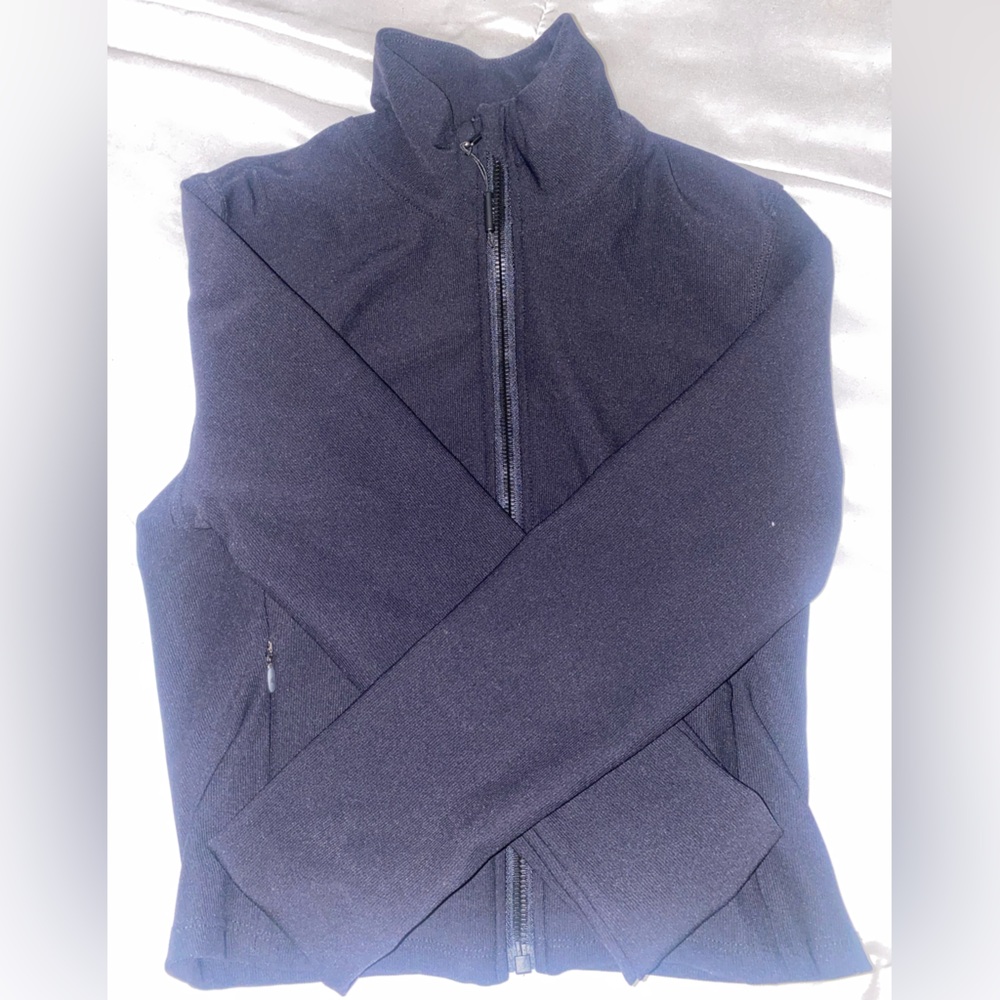 Kyodan Black Solstice Sporty Ribbed Zip-Up
